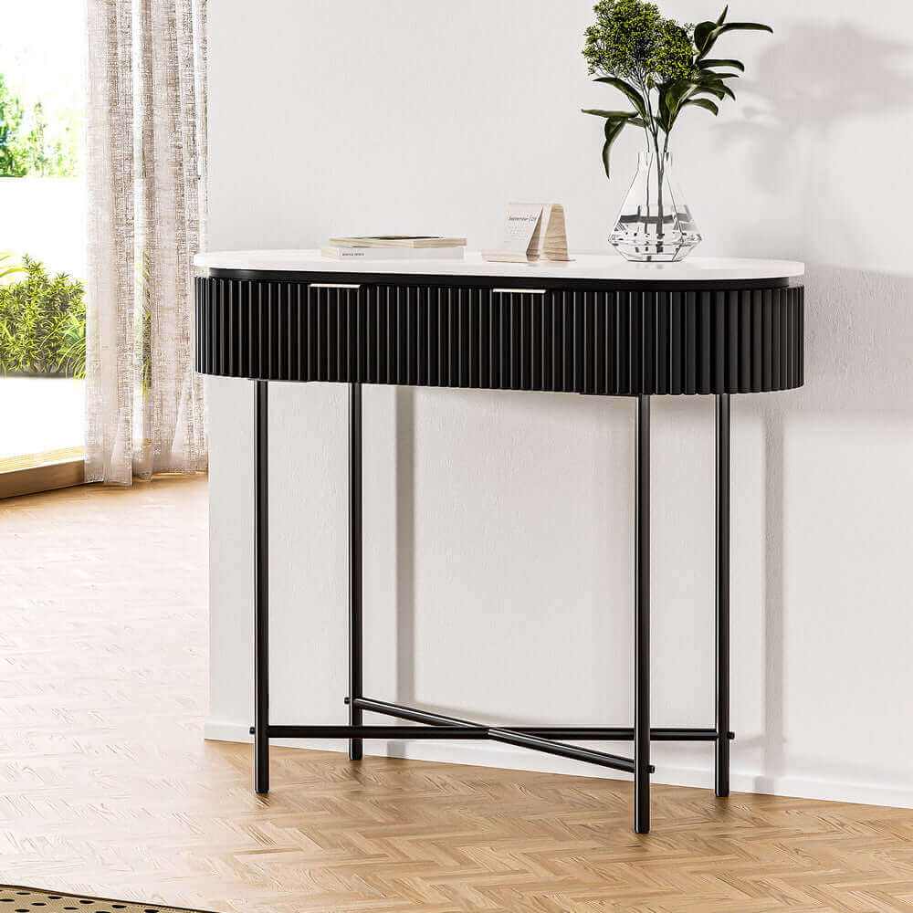 Console Table with Drawers - Best for Stylish Storage