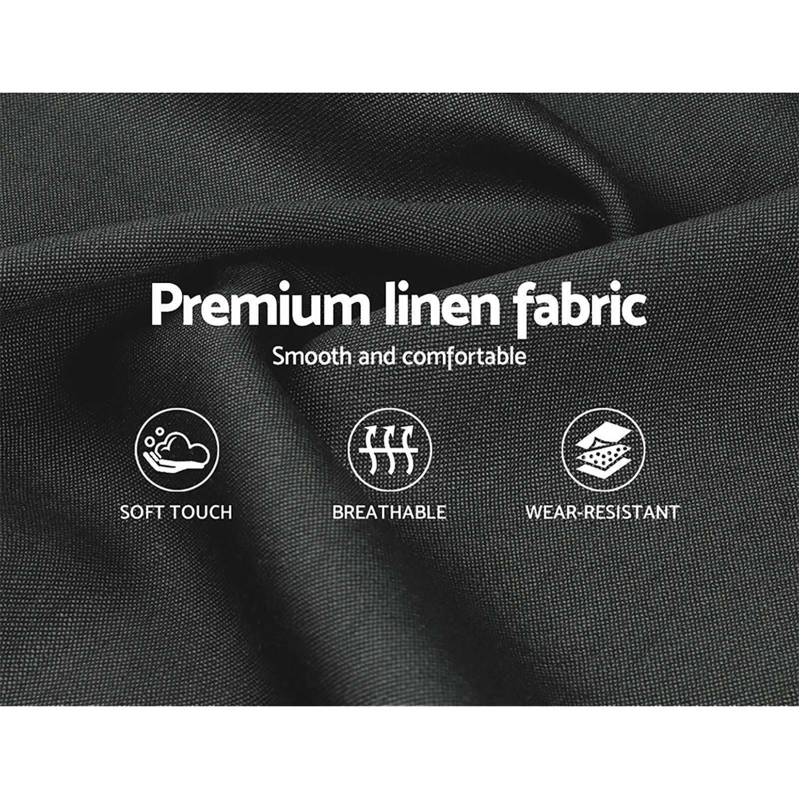 ISSA Bed Frame Queen Size Gas Lift Charcoal