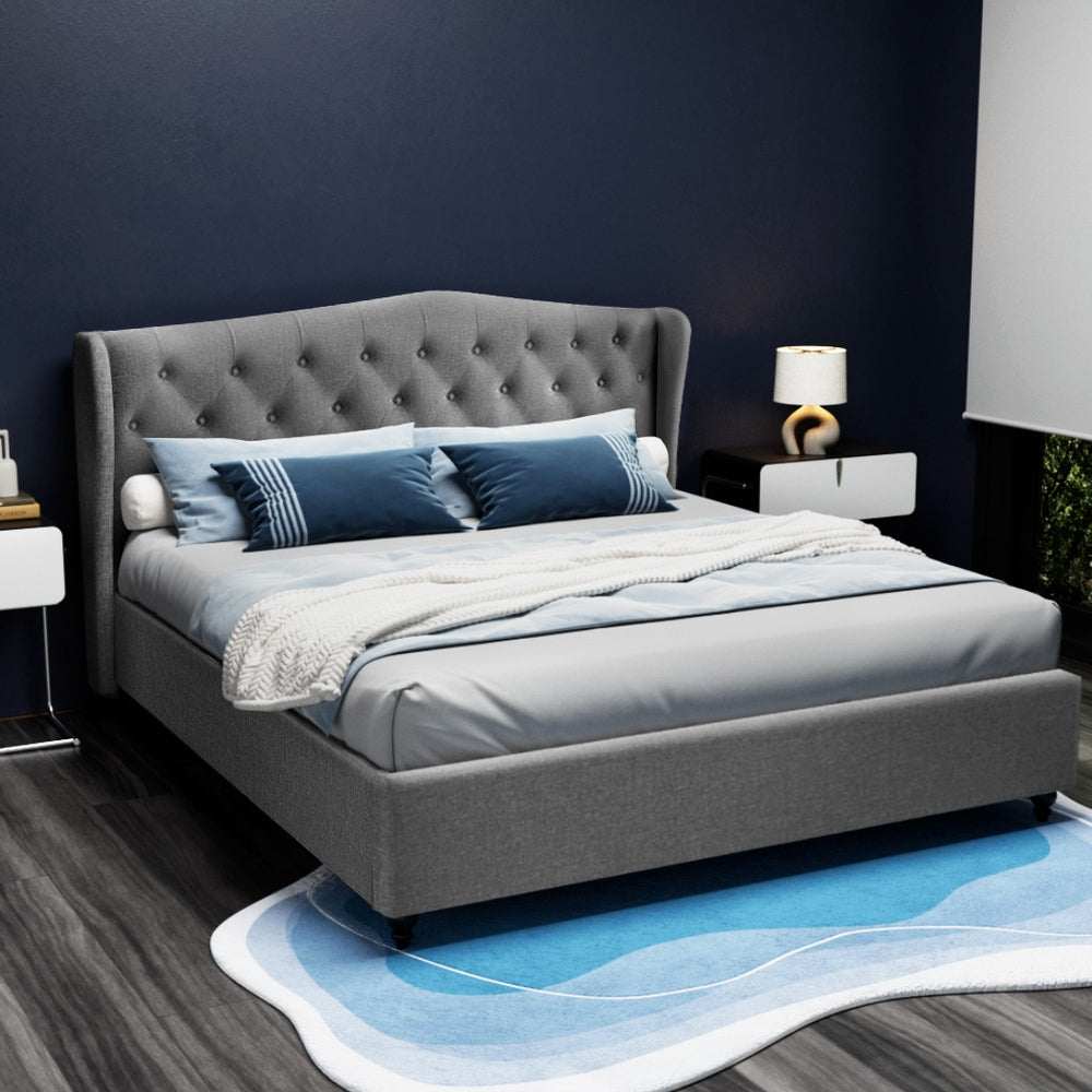 PIER Bed Frame King Size Grey