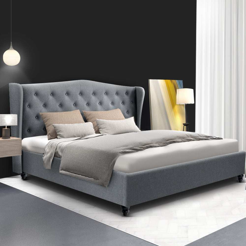 PIER Bed Frame King Size Grey