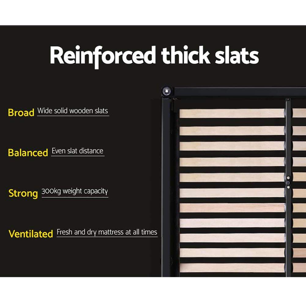 PIER Bed Frame Queen Size Grey