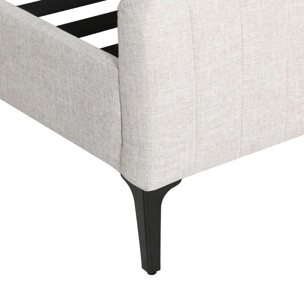 AMMY Bed Frame King Size Beige
