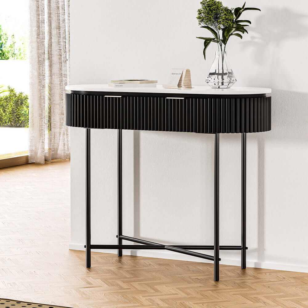 Romeo 2 Drawers Console Table 100CM
