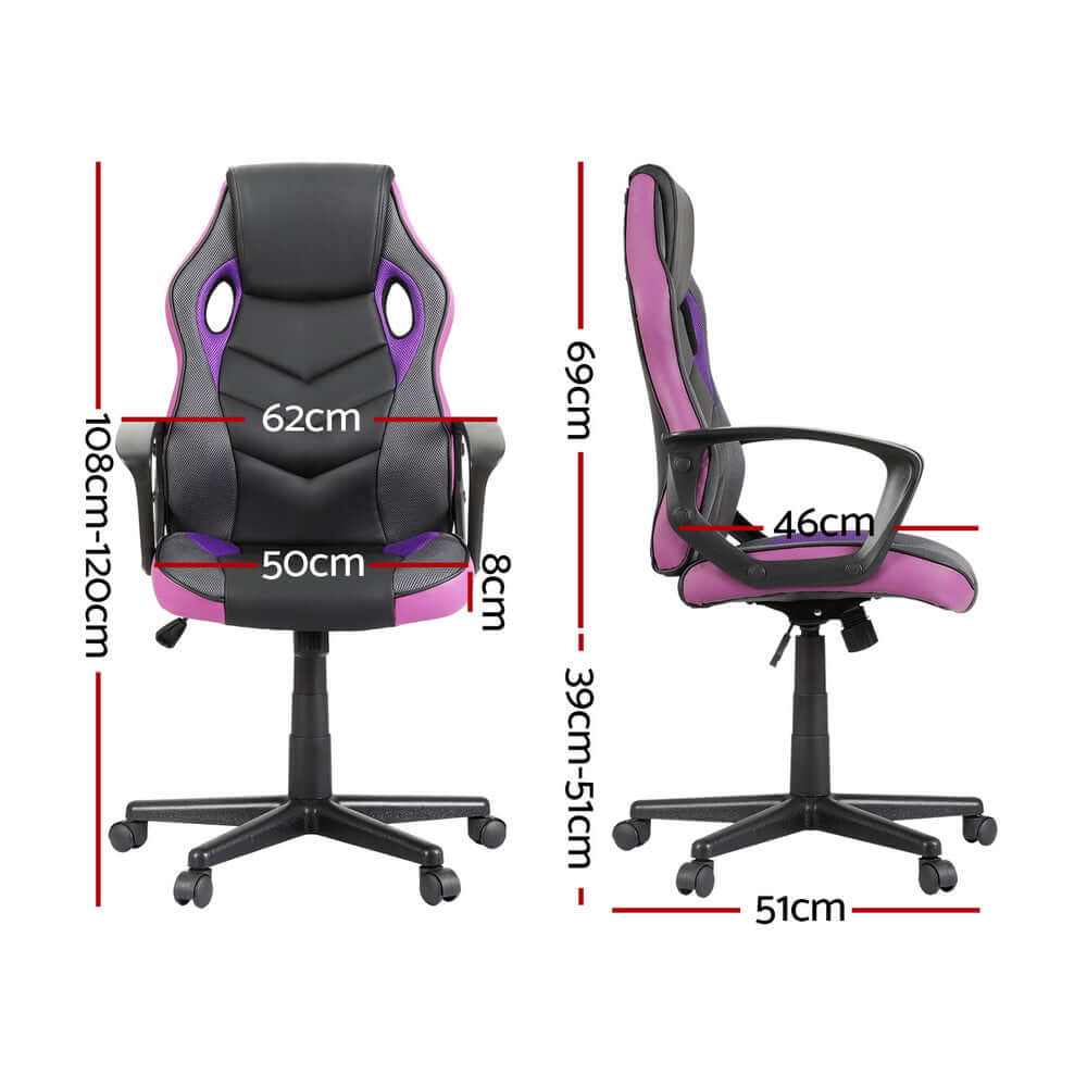 Office Computer Gaming Chair Purple