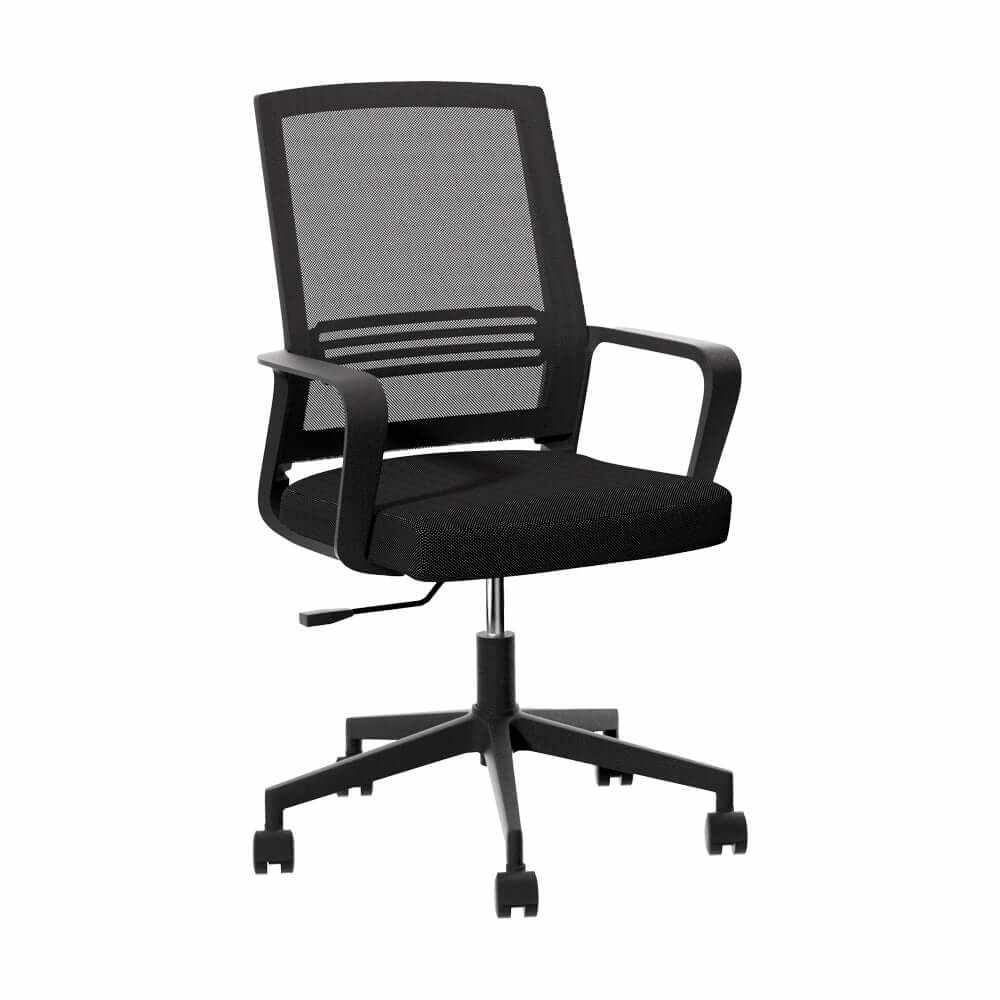 Mesh Office Chair Mid Back - Black