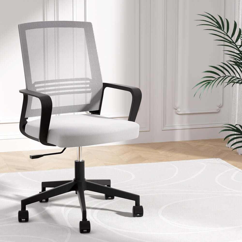 Mid Back Grey Mesh Office Chair
