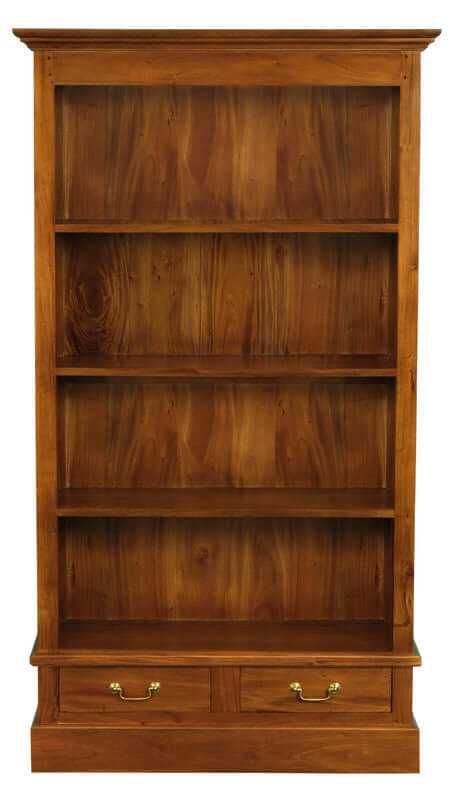 Tasmania Bookcase With Drawers - Light Pecan