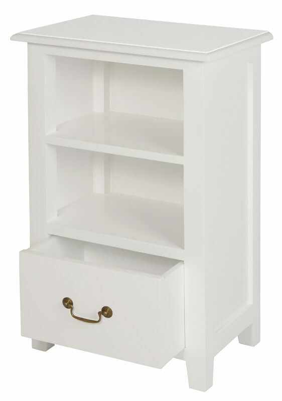 Tasmania 1 Drawer Nightstand White