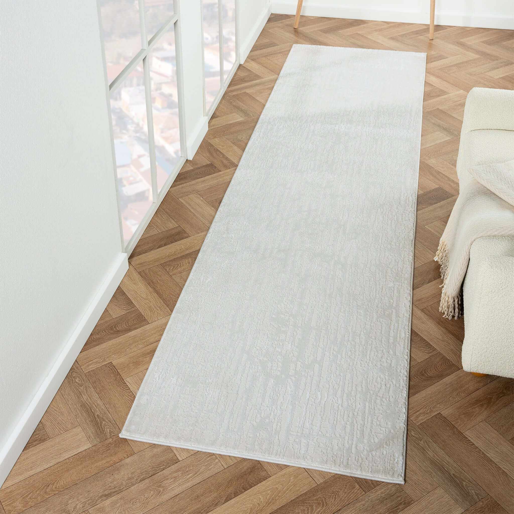 Grande Jacquard Durable Rug - Pearl - 240x330