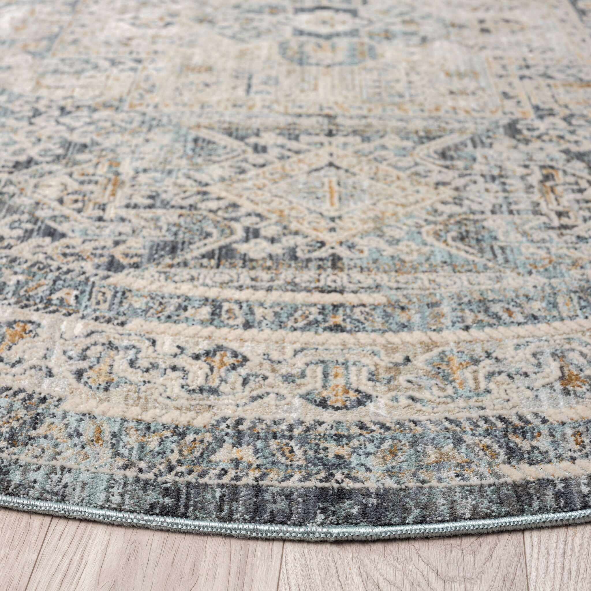 Aubre Modern Farmhouse Living Room Rug - Charcoal - 300x400
