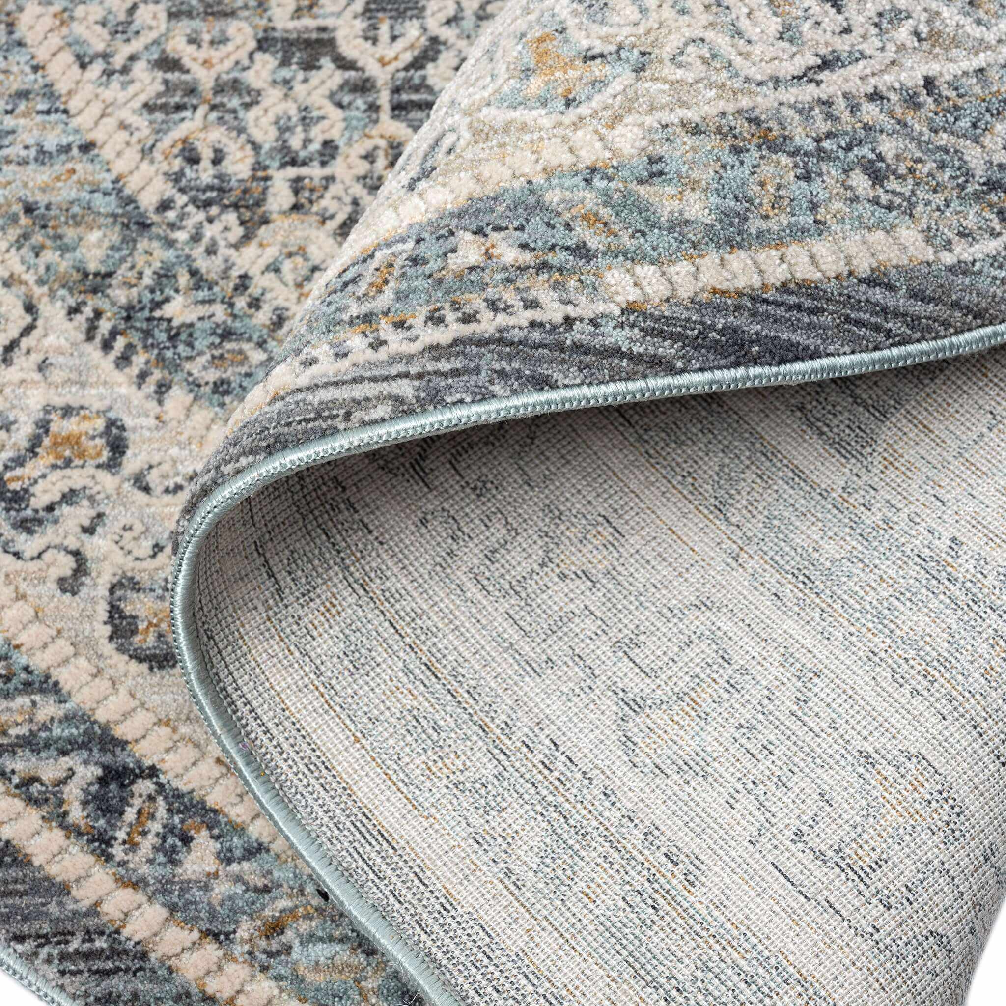 Aubre Modern Farmhouse Living Room Rug - Charcoal - 300x400