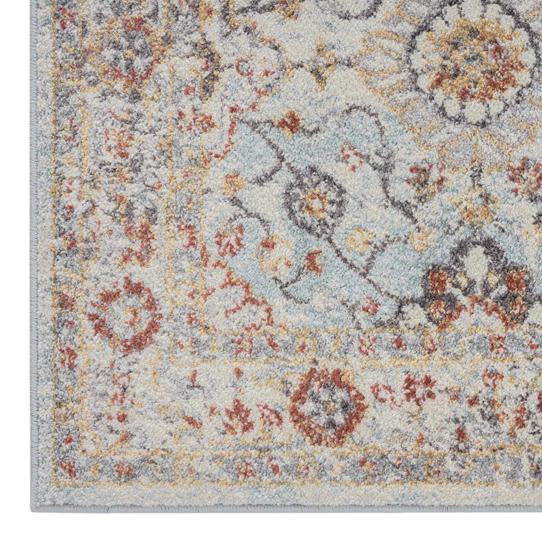 Asher Country Rug Big Size - Blue - 300x400