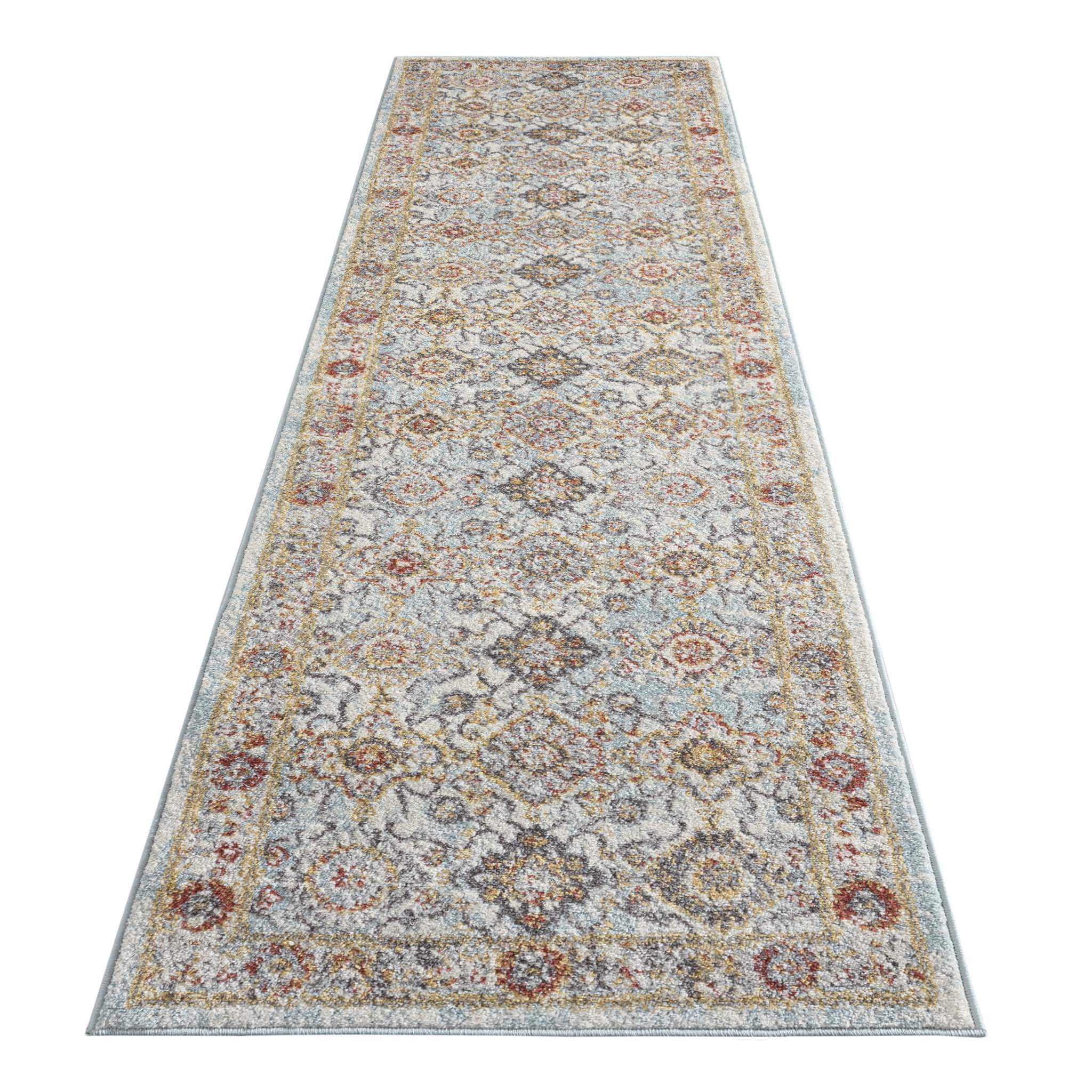 Asher Country Rug Big Size - Blue - 300x400