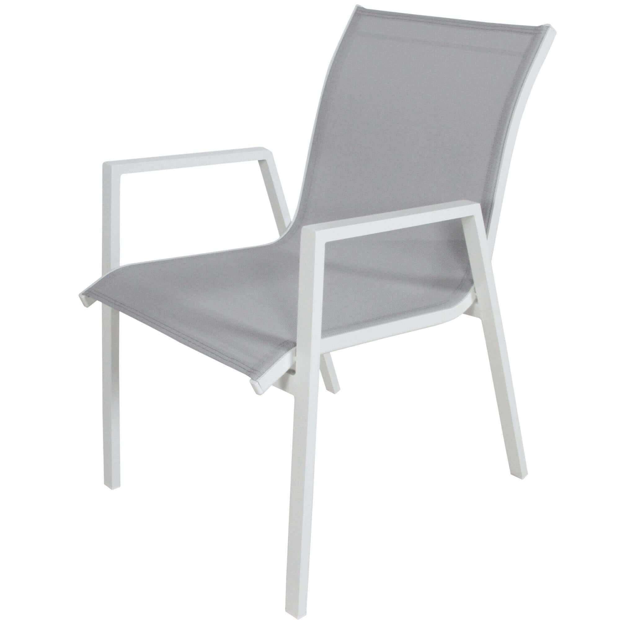 Iberia 7 Pc Outdoor Dining Set 178cm Table and Chairs - White