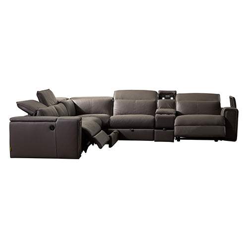 Atlanta Genuine Leather Electric Recliner Corner Sofa