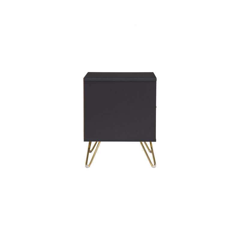 Volos Bedside Black Side Table