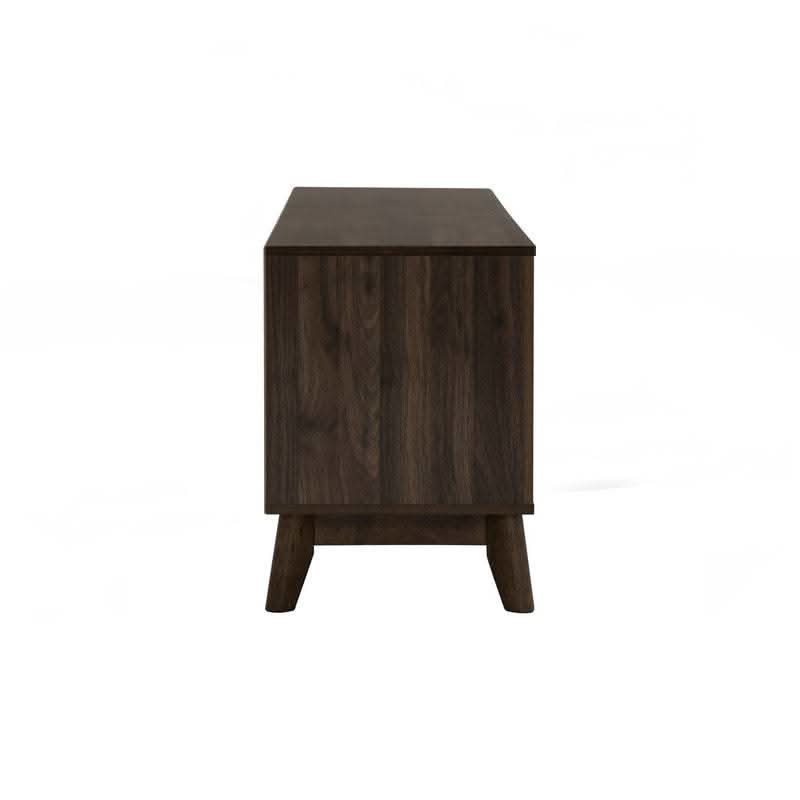 Hirado Walnut Entertainment TV Unit Cabinet - Cocoa