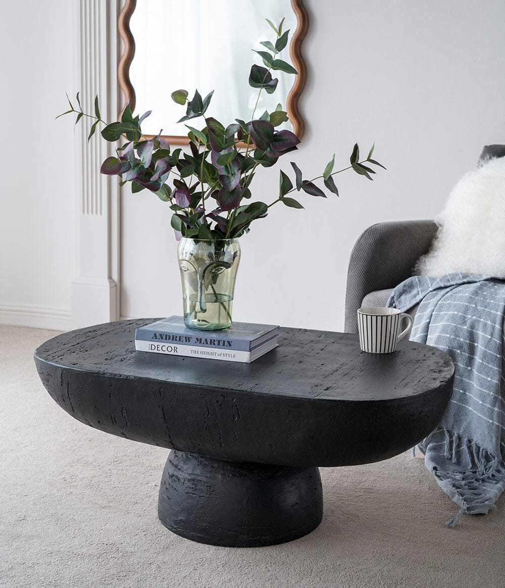 Black Cement Coffee Table