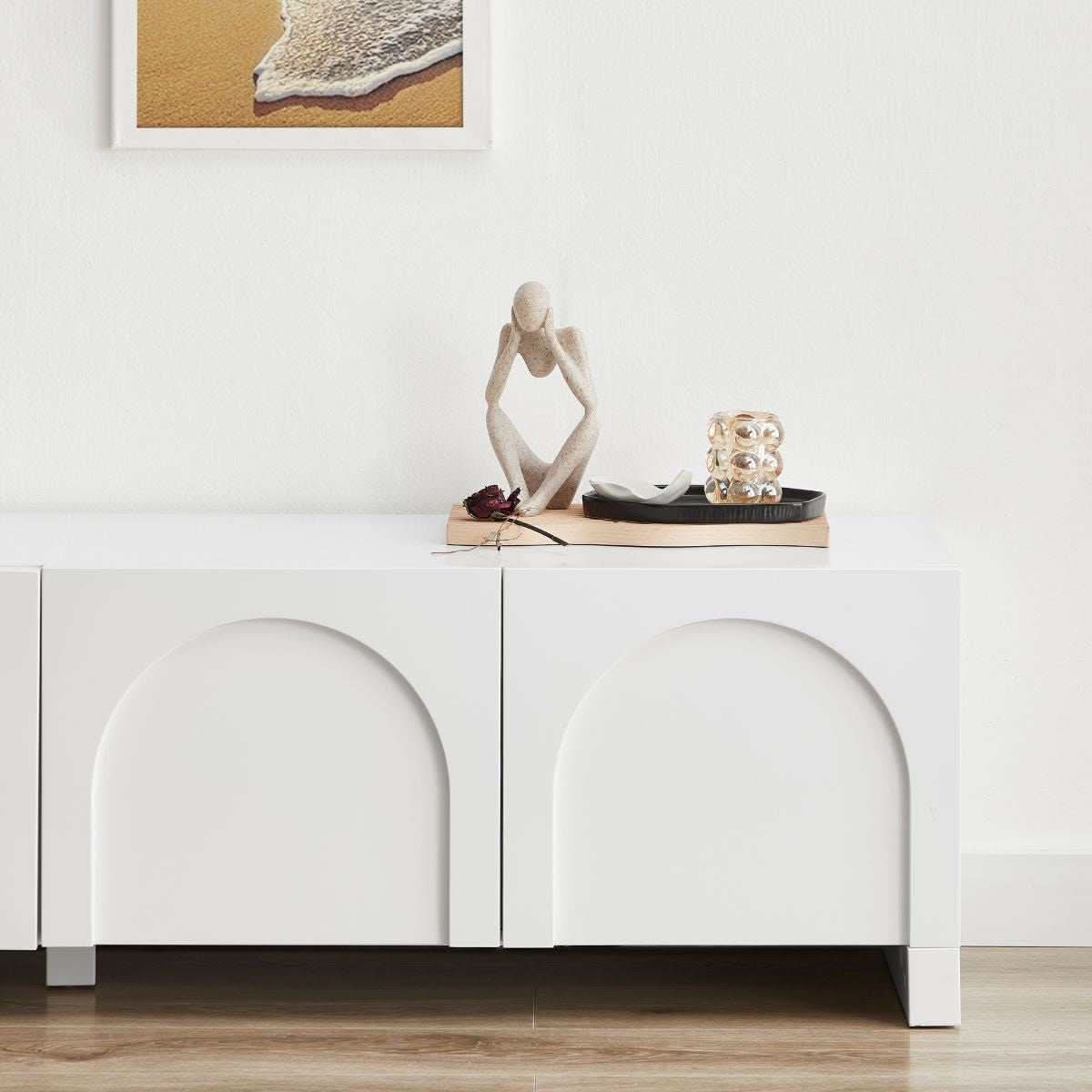 Dome Entertainment Center White TV Unit - 180cm