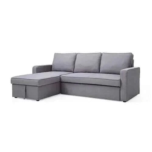 3 Seater Sofa Bed with pull Out Storage Corner Chaise Lounge Set in Gr