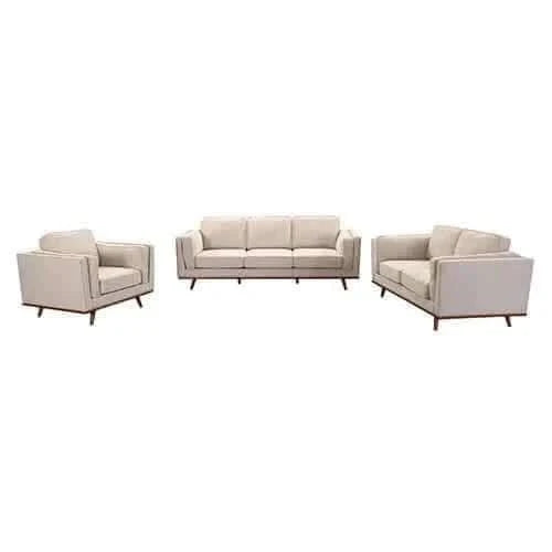 3+2 Seater Beige Fabric Lounge Set for Living Room
