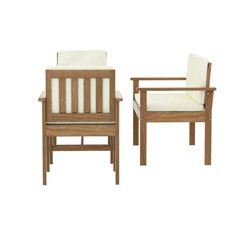 Gardeon 4-Piece Outdoor Set Wooden Sofa And Table