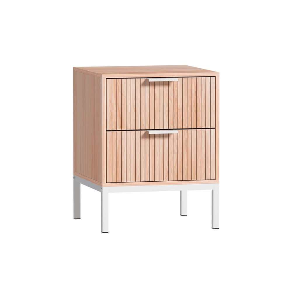 LURA Small Nightstand With Drawers