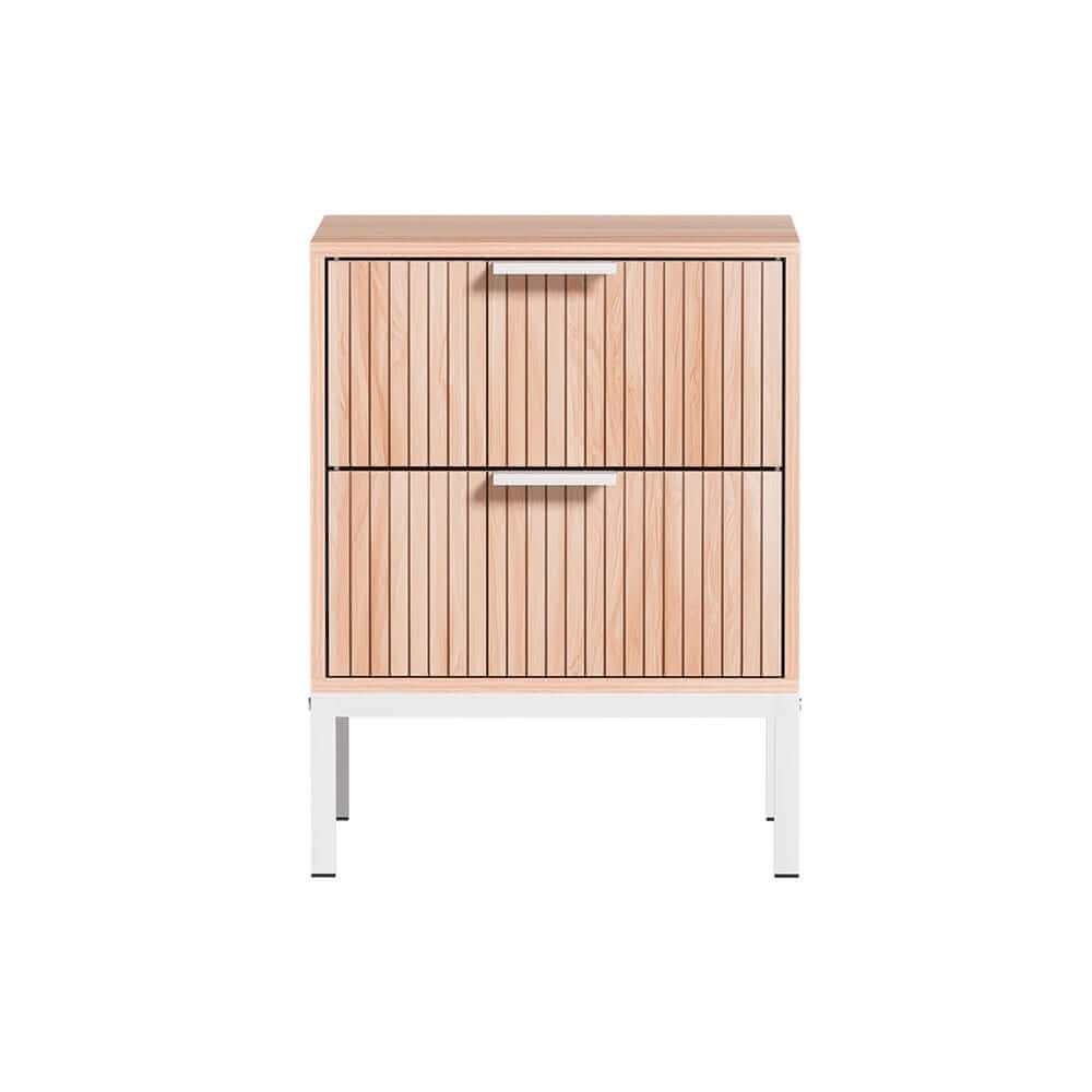 LURA Small Nightstand With Drawers