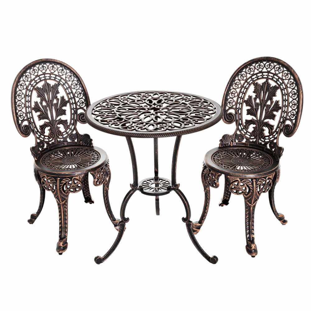 Gardeon 3 PC Patio Dining Furniture Outdoor Bistro Set