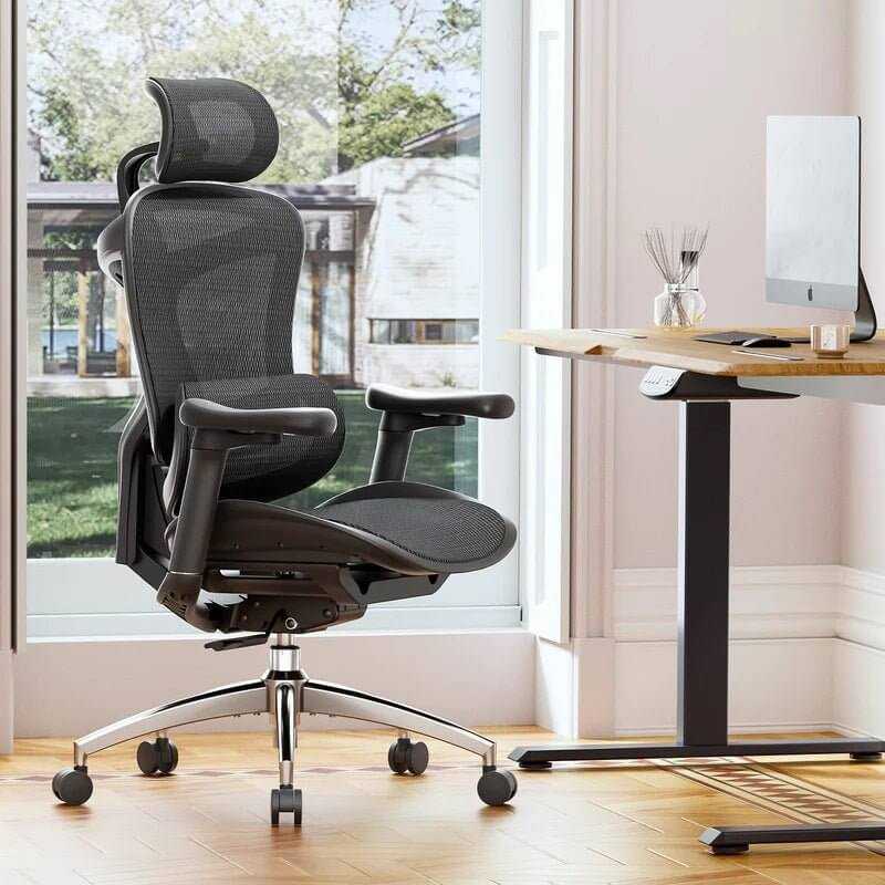 Nick Ergonomics Executive Office Chair with Footrest Black
