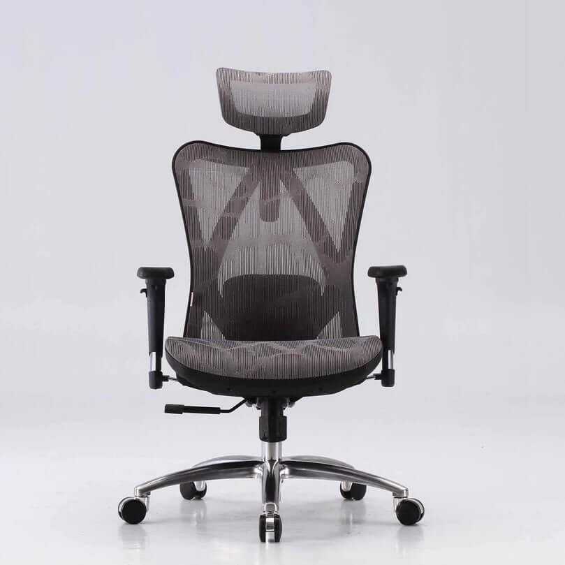 Emjay M57 High Back Ergonomic Chair with Footrest - Black