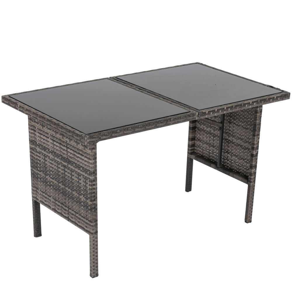 Ella 8-Seater Garden Lounge and Dining Set with Table and Stools in Da