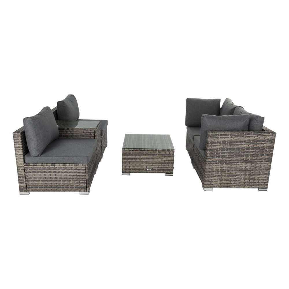 Modular Lounge Sofa With End Table Rattan Garden Furniture