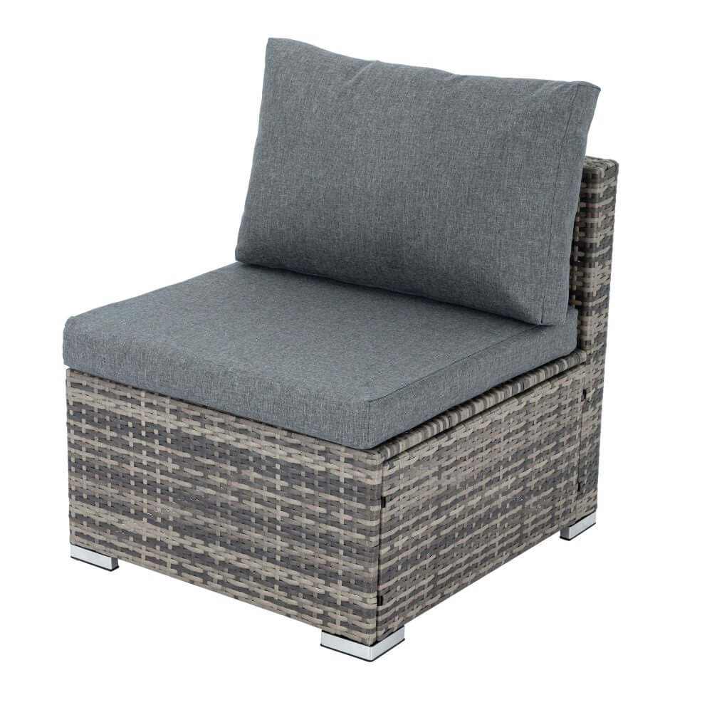Modular Lounge Sofa With End Table Rattan Garden Furniture