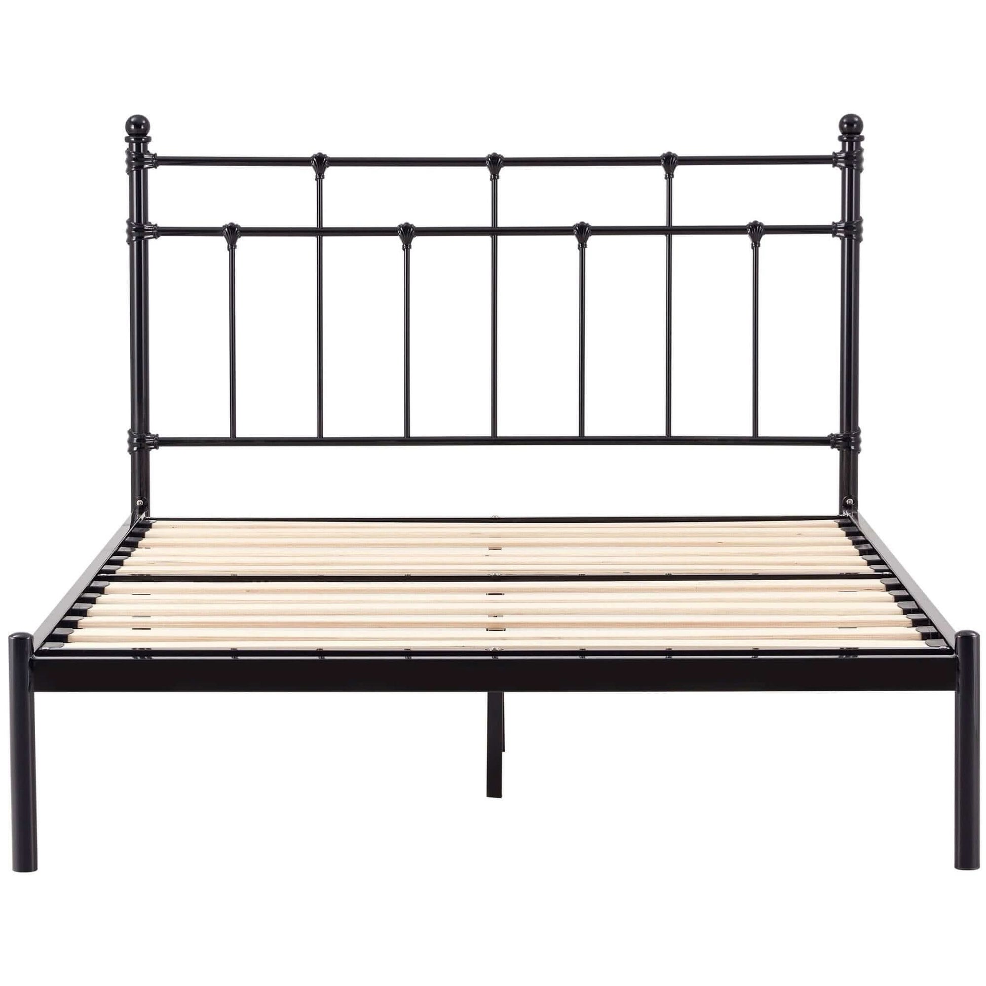 Moderna Metal King Single Bed Black