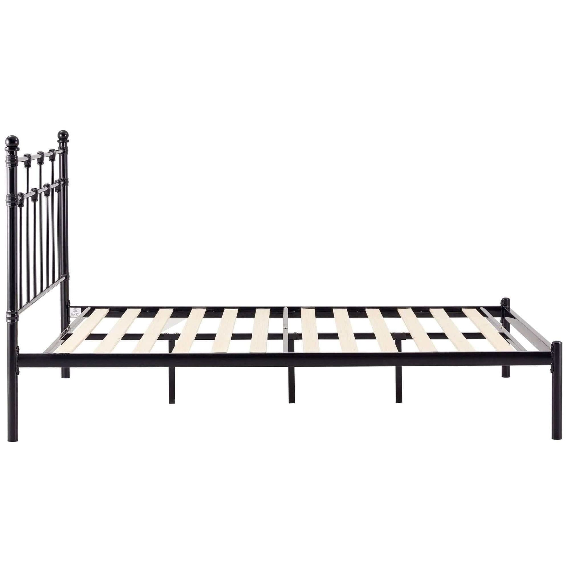 Moderna Metal King Single Bed Black