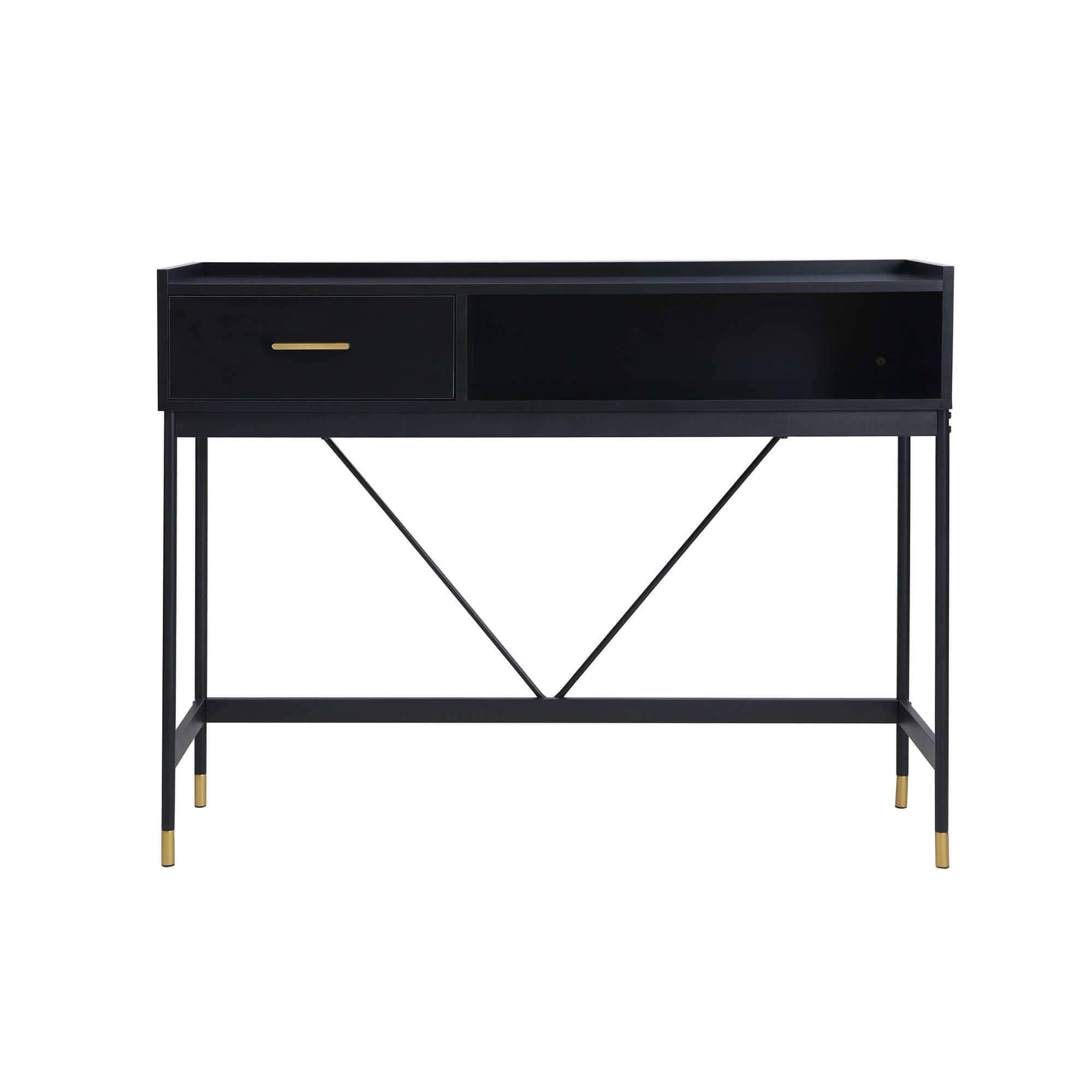 ALCONA Matte Black Console Table