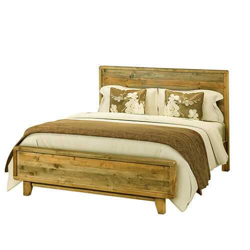 Woodstule Solid Wood King Bed - Light Brown