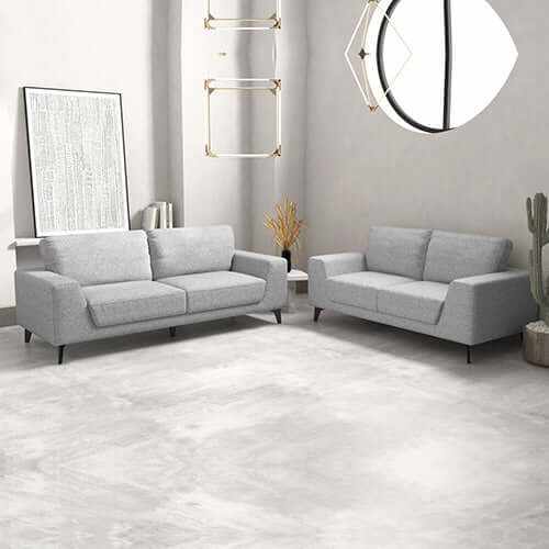 Light Grey Fabric 3+2 Seater Sofa Lounge Set