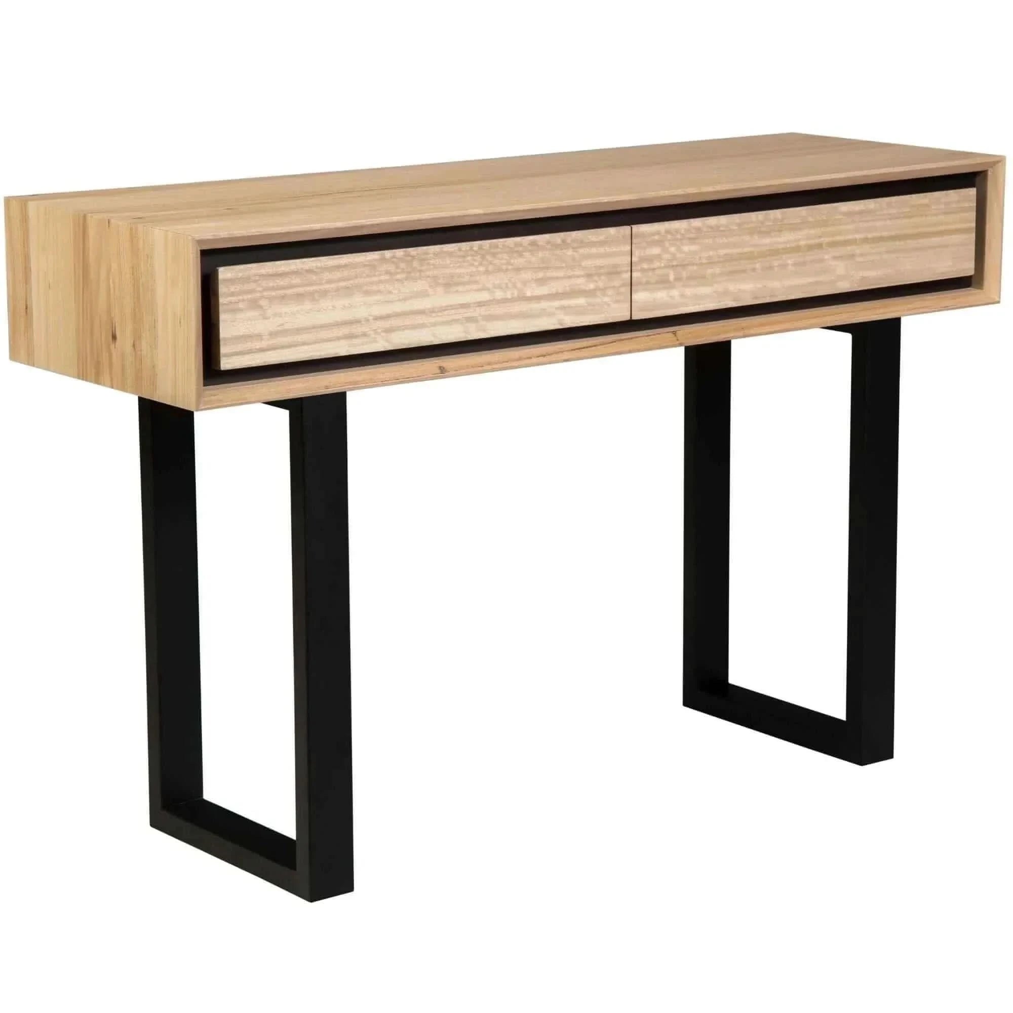 Aconite Console Hallway Entry Table 120cm Solid Messmate Timber Wood -