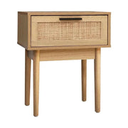 Jess One Drawer Rattan Nightstand