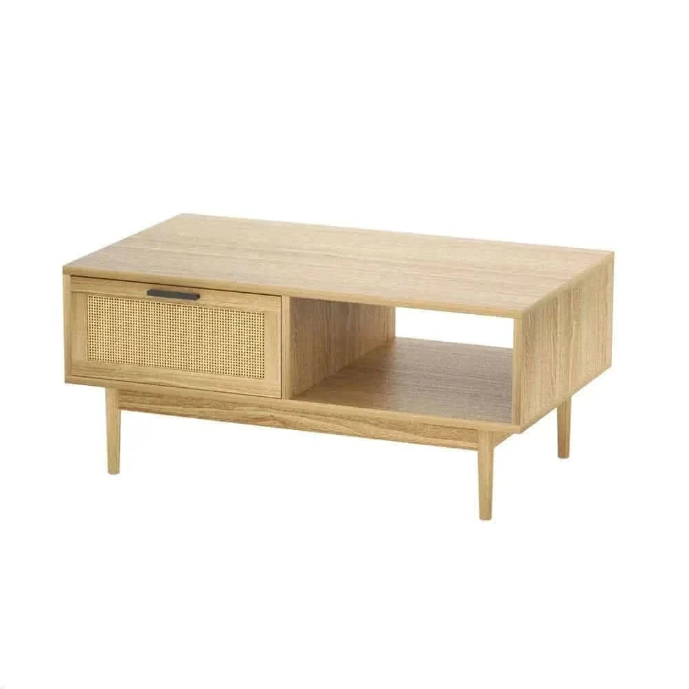 Marcus Rattan Modern Wooden Coffee Table