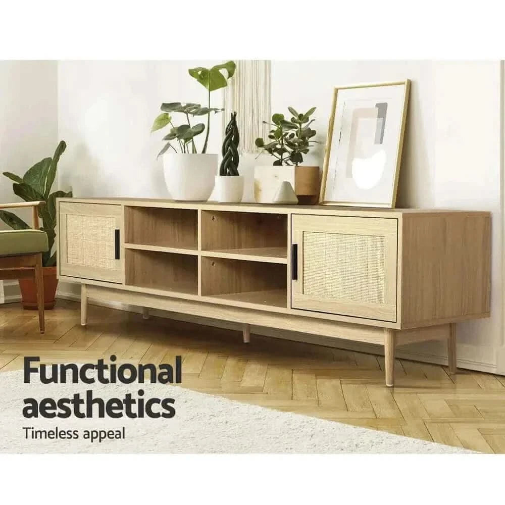 Rattan Media Console 180cm