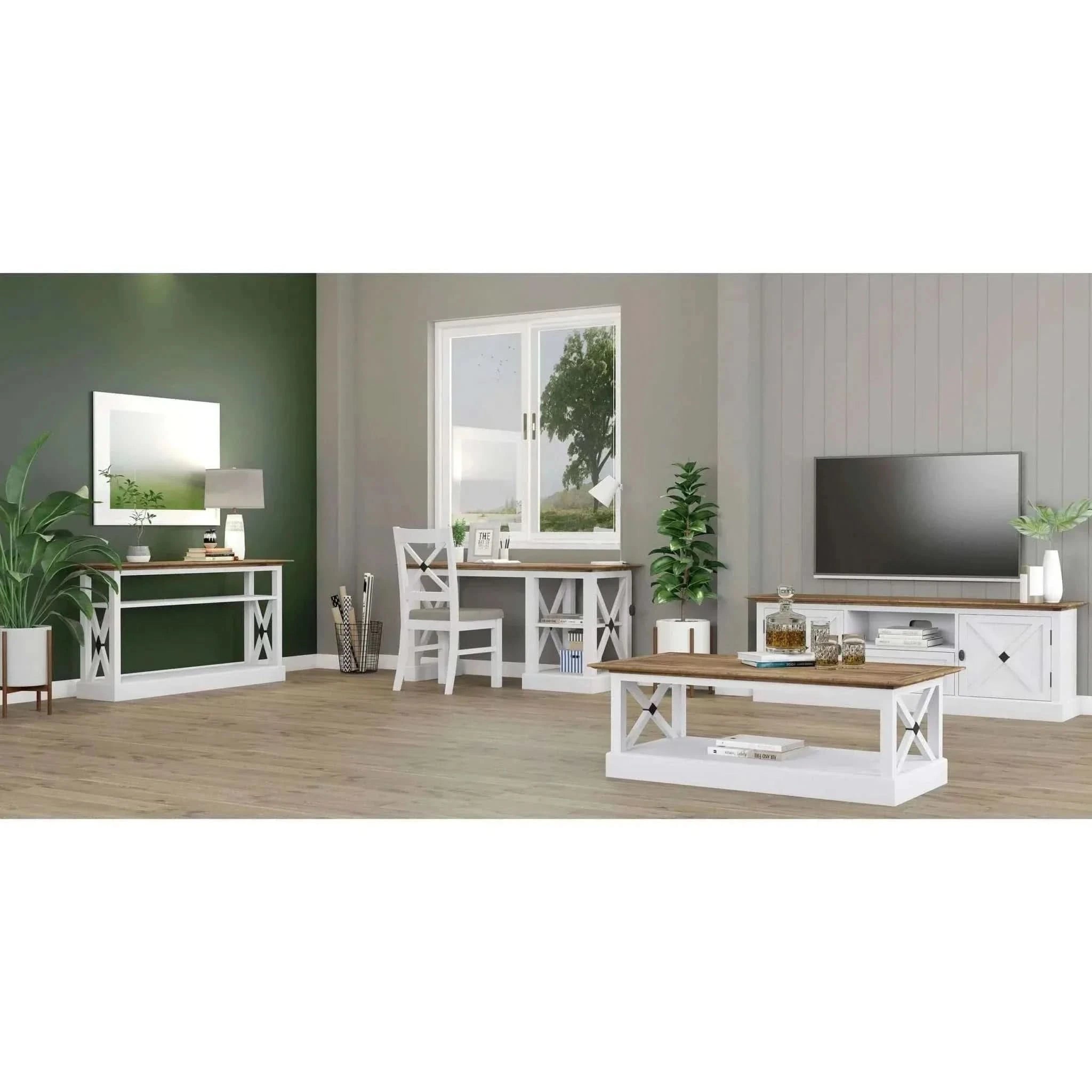 Beechworth Hampton Console Table 140cm - White