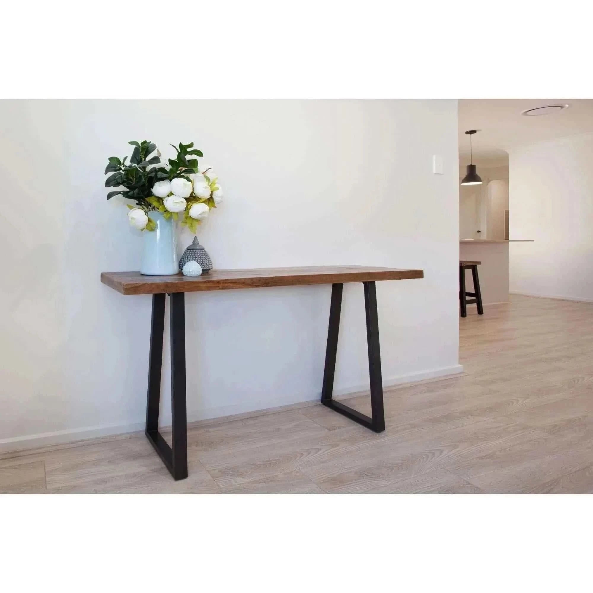 Begonia Live Edge Console Table 140cm - Natural