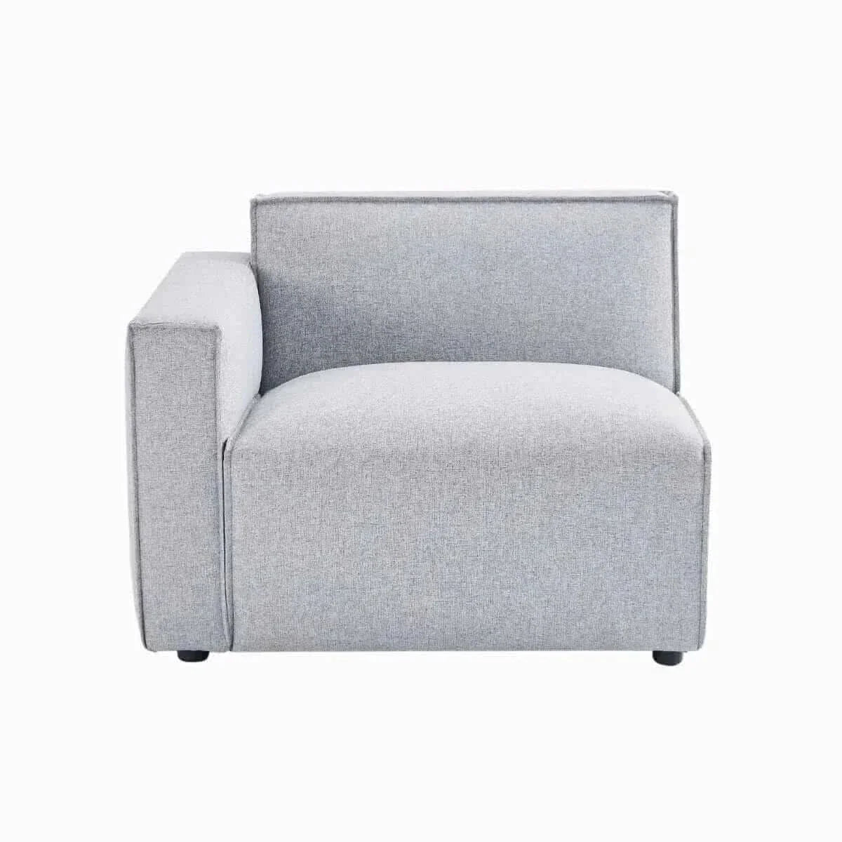 Bryce Right Arm Modular Grey Sectional Sofa