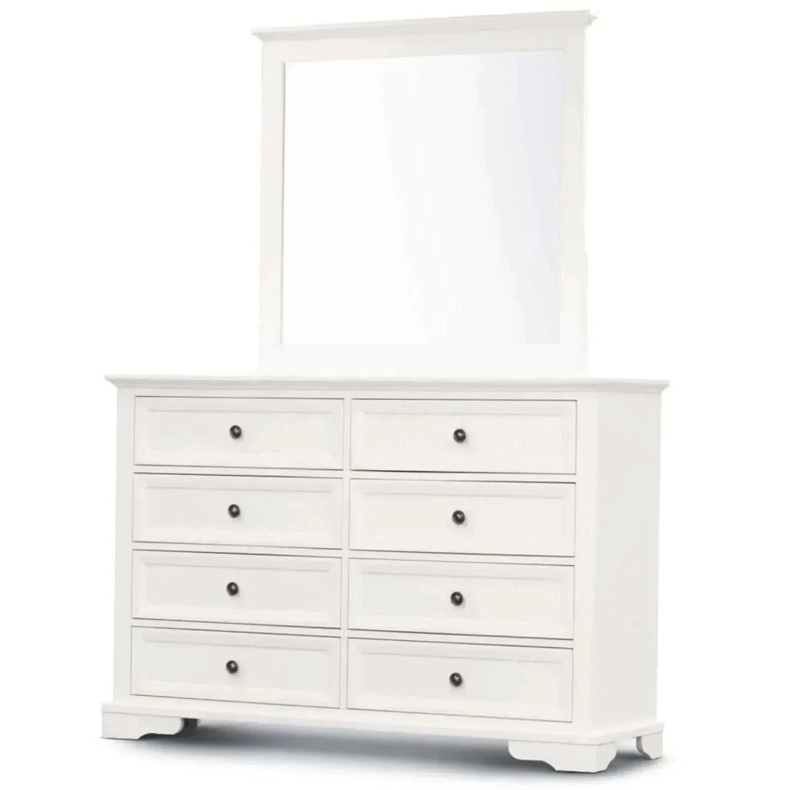 White Dresser With Mirror