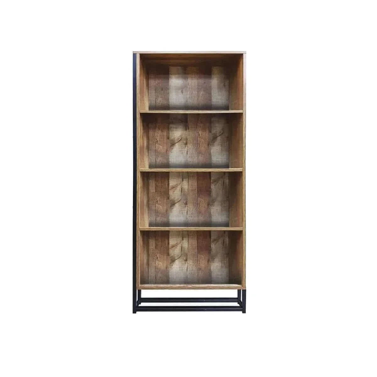 Home Master Vogue Wood Tone Rustic Bookcase - 166cm