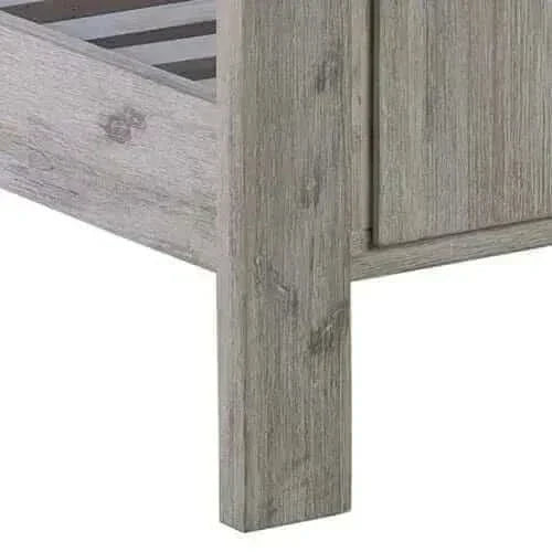 Noe Wooden King Size Bed Frame in Solid Acacia Wood