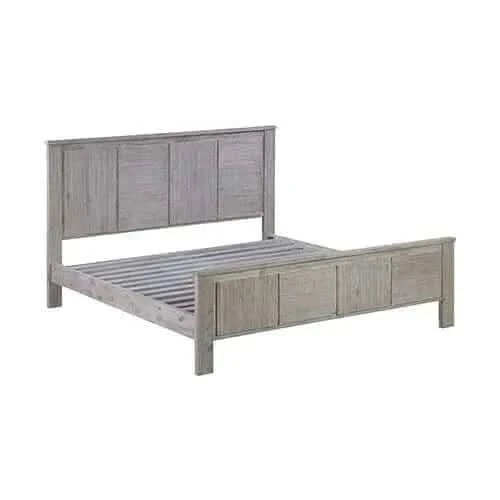 Noe Wooden King Size Bed Frame in Solid Acacia Wood